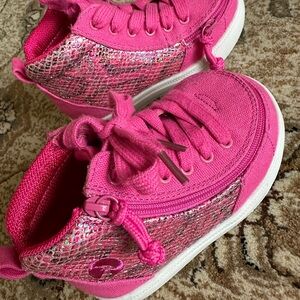 BILLY Zip Up Pink Shoes Size XW 8 Toddler